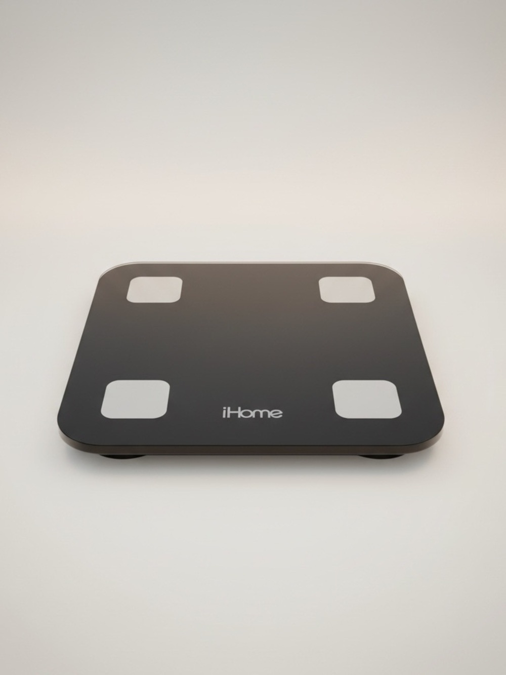 IHOME Black and Silver Touch Sensitive Scale weight loss bathroom resolution